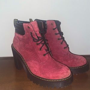 Red Dr. Marten booties!
